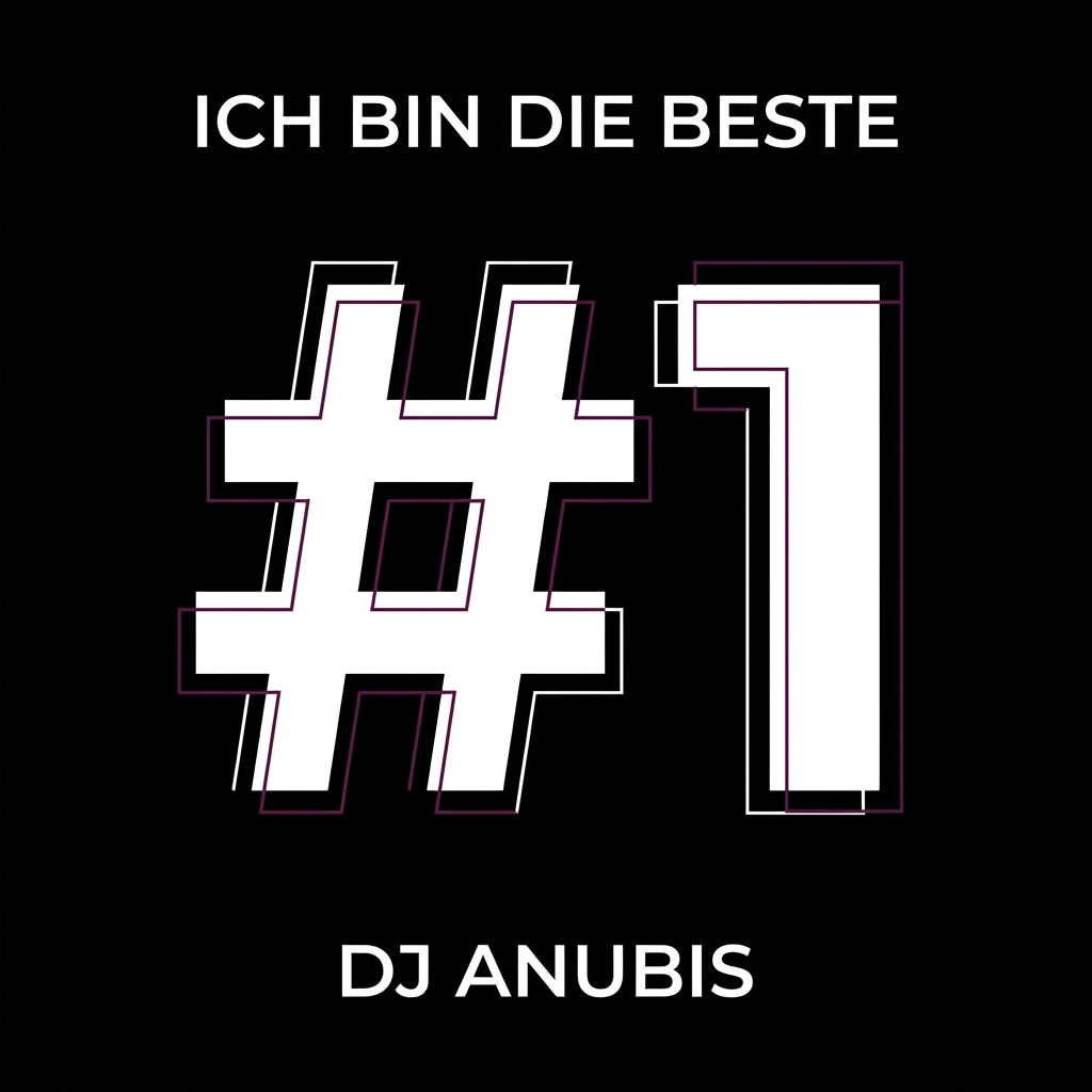 Cover: Ich bin die Beste – DJ Anubis, weiße #1 auf schwarzem Grund